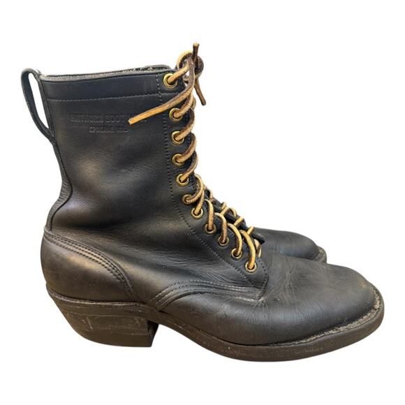 Hathorn Packer Ranch Boots Black Leather Men size 9.5 D - Picture 1 of 11